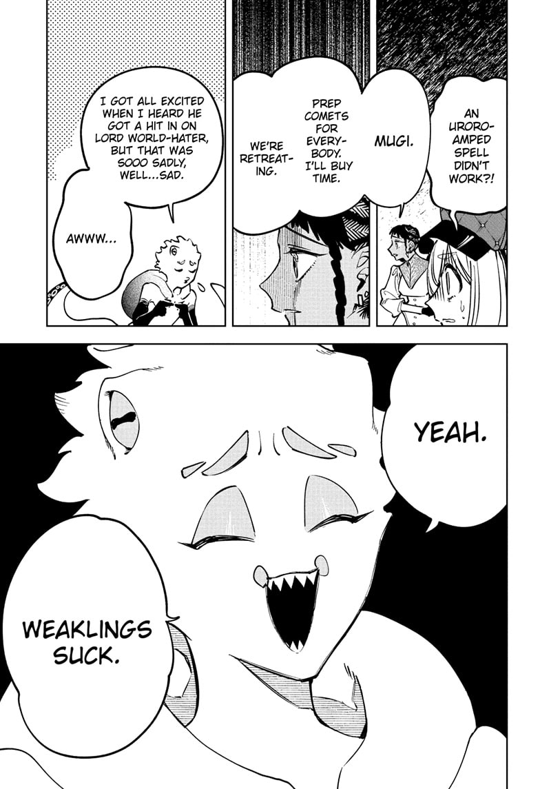 Ichi the Witch Manga Chapter 55 page 19 - Kneel scene