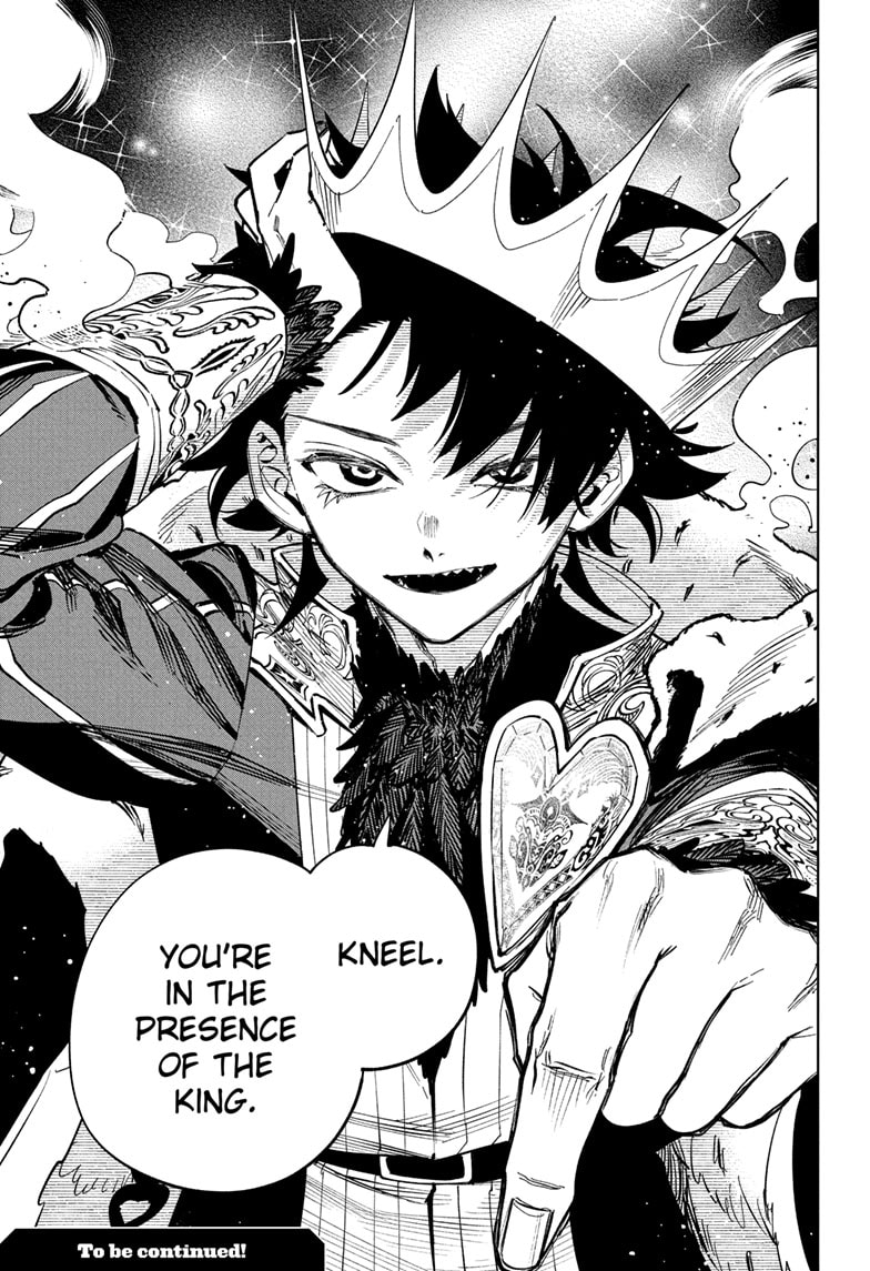 Ichi the Witch Manga Chapter 55 page 23 - Kneel scene